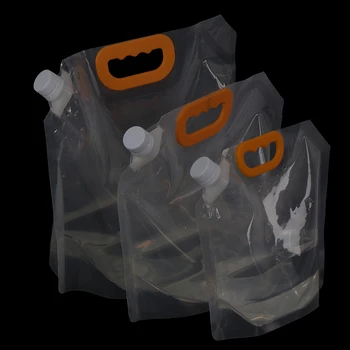 1.5/2.5/5L Stand-up-Sikkerhed Drink Emballage Pose Pose Gennemsigtig Øl, Juice, Mælk Flydende Bag