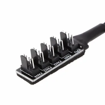 1: 5, 4-Pin Molex TX4 PWM CPU-Blæseren Splitter Adapter Flettet Power Kabel - L059 Nye hot