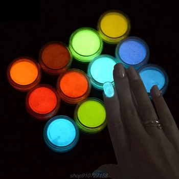 10 Farver Lysende Pulver Harpiks Pigment Farve UV-Resin Epoxy DIY Lave Smykker, N13 20 Dropshipping
