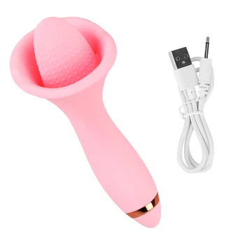 10 Speed Blowjob Oral Sex Klitoris Stimulator Sex Legetøj Til Kvinder Tunge Vibrator Slikning Brystvorte Sugekop Massage Kvindelige Masturbator