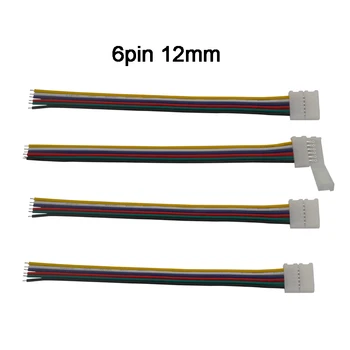 100pcs led-stik ledning 2pin 3pin 4pin 5pin 6pin stik Kabel Til WS2811 WS2812B RGB 5050 RGBW LED strip Light