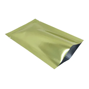 100Pcs/lot 10 Størrelser Åben Top Blank Guld Aluminium Folie Pakke Taske Mylar vakuumforseglingen Emballage Taske for Fødevarer Pulver Slik Opbevaring