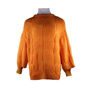 2020 Fashion Kvinder Sweater For At Holde Varmen I Vinter Orange Mønster Med Lange Ærmer Hjem Tøj, Høj Kvalitet, Varm Kvinder Tøj