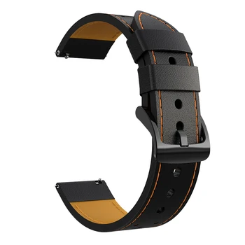 22mm Læder Band for Xiaomi Huami Amafit Gtr 2 2e/ 47mm Strap Armbånd Urrem Sport Udskiftning Armbånd Correa til gtr2