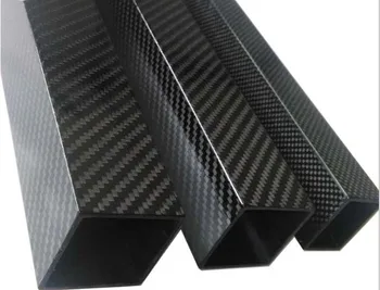 25mm(udenfor)*23mm(Inde)*500mm(L) carbon fiber roll-indpakket square tube