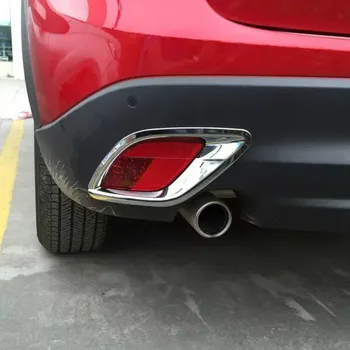 2STK Chrom Styling Front-og Back-tågelys Dekoration Klistermærker til Mazda CX-5 CX5
