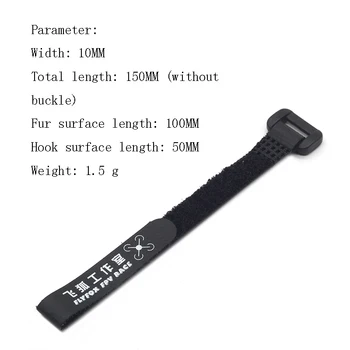 30stk Patent Læder Magic Kabel-Tie Batteri-Rem, Non-slip Håndtaget Bandage Del for fastvingede FPV Fire-akse-Model Fly