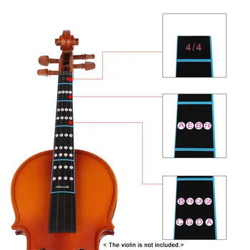 4/4 Violin Violin Finger Guide Fingerboard Mærkat Mærkat Intonation Diagram Gribebræt Markør for Praksis Begyndere
