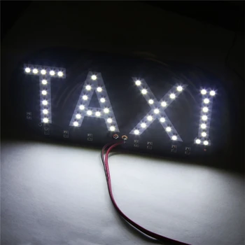 4-Farve Taxa Forrude Forrude Tegn Hvid LED Taxa Lampe Pære
