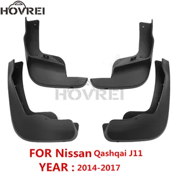 4stk/set For Nissan Qashqai J11 stænkskærme 2016 2017 fender madflaps splash mudder vagt ramme bil styling