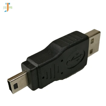 500pcs/meget Høj Kvalitet, Sort USB 2.0 Mand Til Mini-Usb-5pin han Stik Adapter til Kamera, MP3-Keybaord Mus
