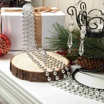 5m juledekoration Perle Kæde juletræspynt Perler, Kæde Jul Til Hjemmet Dekorationer Ornament Pearl Han C1A8