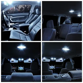 6 sæt super lyse bil indvendigt lys hvid LED T10&31mm For Volkswagen Saveiro Tiguan Vento Transporter Touran Touareg Routan