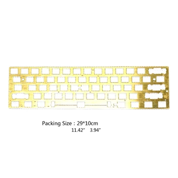 60% Messing Tegning Samstemmende Positionering Plade GH60 GK61 PCB Plade Tastatur 62KA