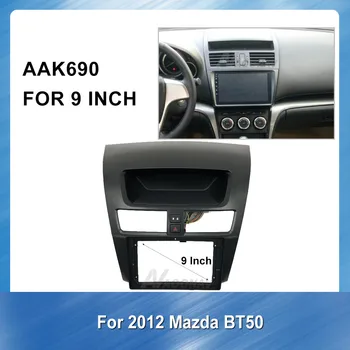 9 Tommer Bil Radio Mms-fascia For Mazda BT50 2012 Panel Dash Kit Installation Frame Trim Bezel