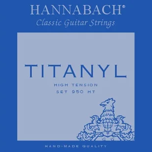 950ht tytanil string kit for klassisk guitar titanyl/sølv forgyldt hannabach