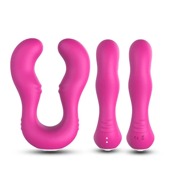 Adult Sex Toy Mandlige Anal Vibrator Genopladelige Dual Vibrator Lesbiske 9 Hastighed G-punkt Dildo Vibrator Æg sexlegetøj Til Kvinder