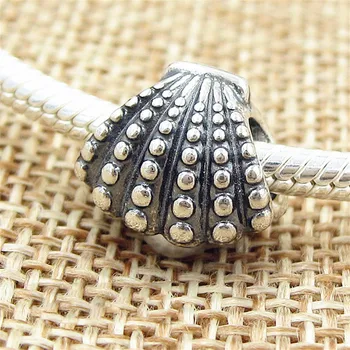 Autentisk S925 Perle-Charme Vintage Søde Oyster Med Pearl Perler til Kvinder, armbånd Armbånd DIY Smykker