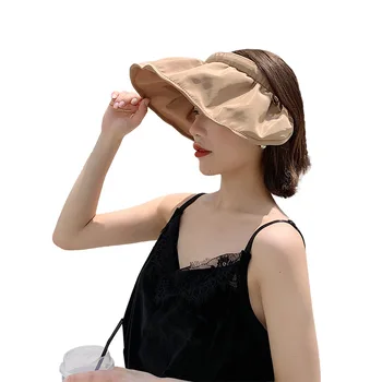 Bucket Hat Kvinder Shell Hat Dual-use Hår tilbehør Solcreme Bomuld, Fiskeri, Jagt Cap Bassin Chapeau Solen Forhindre Hat