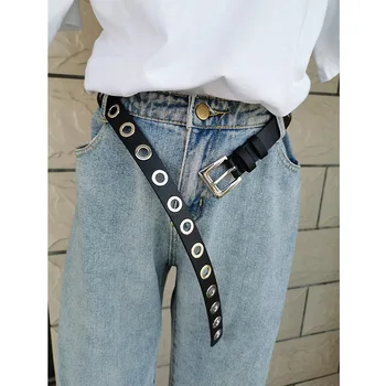 Bælte Metal Kæde Kvindelige Europæiske Amerikanske Hip-Hop Mand Sort Alle-Match Jeans Nederdel, Tilbehør Personlighed Tendens Cool Rem 105Cm