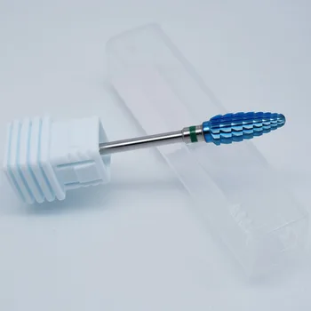 Carbide søm bor neglefil blå coated kugle-form el-manicure bor pedicure fræser udstyr