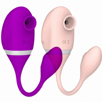 Clit Sucker Vigina Hoppe Æg Vibrator Sut Sutter Klitoris Stimulator Par Forspil Mundtlig Slikning Blowjob Sex legetøj til Kvinder