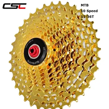 CSC MTB 10s 10Speed Cykel Frihjul MTB Cykel Kassette 11-36T Kompatibel for SH1MAN0 M610 XT M785 SLX M670 XTR M975 Sram NX GX