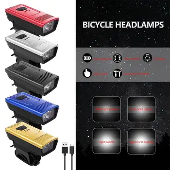 Cykel Lys Mountainbike Vandtæt LED Fremhæve Lampe Perle USB-Opladning, Bærbare Fremhæve Forlygte Cykel Tilbehør