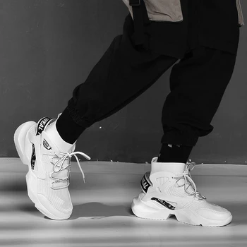 Damyuan Mænd er Sokker til Casual Sneakers Mandlige Åndbar Mesh Platform Udendørs Gå-Sko, Man jogging Sneakers High Top