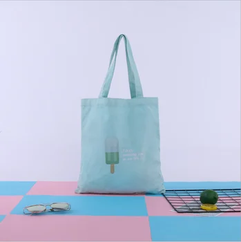 Folde Shopping Taske Øko-venlige Genanvendelige Bærbare Skulder Mode Animationsfilm is mønster logo, der kan tilpasses Reklame