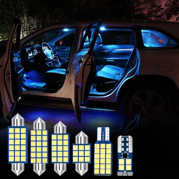 For Cadillac CTS 2011 2012 7pcs fejlfri 12v LED-Pærer Bil Interiør Lys Kit Dome læselamper Kuffert Fod Lys Tilbehør