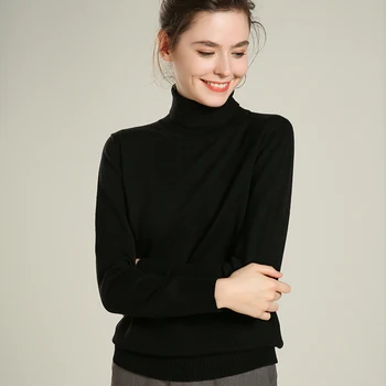 Forår og Efterår Mænds sort / hvid Slank Sweater er blød og behagelig med et stort udvalg af farver