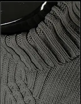 Foråret Varm Turtleneck Sweater Mænd Mode Solid Strikket Herre Trøjer 2018 Casual Mandlige Dobbelt Krave, Slank Pullover