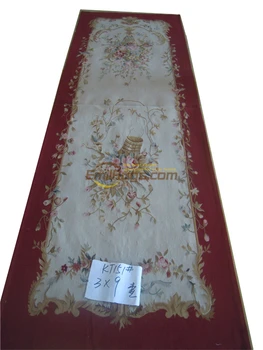 Fransk aubusson tæpper håndvævet uld sofa tæppe i høj kvalitet