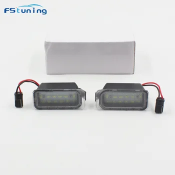 FSTUNING 12v led nummerplade lys For Ford Fiesta JA8 ford Focus Mondeo Kuga Galaxy S-max bil plade lys nummerplade lygte