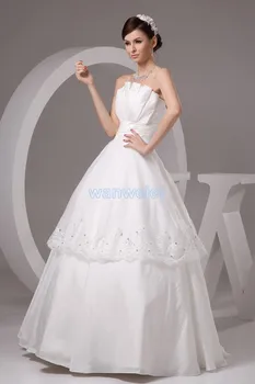 Gratis forsendelse nye design-hot salg tiaras brugerdefineret størrelse brudekjole rabat brudekjole lace up wedding mor til bruden kjoler
