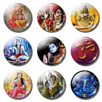 Hinduismen Shiva, Buddha Ganesha Køleskab Magnet Køleskab Mærkat Magnetiske Gud Durga Vishnu Lakshmi Amulet Om Yoga Home Decor