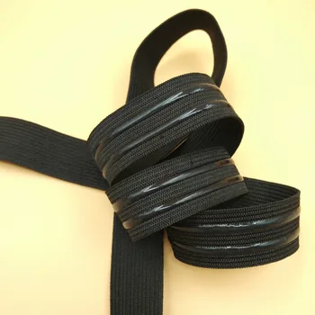 Hot salg elastiske stropper, 5meters/masse 22mm bred, non-slip elastik med silikone for tøj, undertøj, sko Øko-Venligt