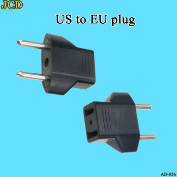 JCD 2019 1stk gratis Universal Rejser USA eller EU, at EU ' s AC-Adapter Omformer USA til Euro Europa stikkontakt Opladning Outlet-Stik