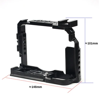 Kamera Bur CNC Metal Form-Monteret til Fujifilm XT20 XT30 Video DSLR Beskyttende Ramme 1/4 3/8 Koldt Sko med Mic