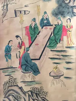 Kina gamle malleri Kendte Figur maleri Midten hall hængende maleri vægmalerier Zhangdaqian