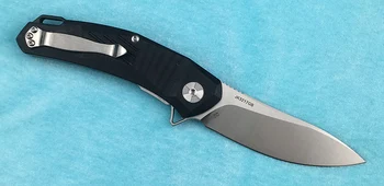 LEMIFSHE JK3217GB Flipper folde kniv D2 stål klinge G10 + stål håndtag camping udendørs køkken frugt kniv EDC værktøj
