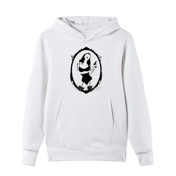 Mode Print hoodie Sexet Strømpebånd Gun Girl Design pullover Sweatshirt Mænds Bomuld Hip Hop Jakker Fleece hætte