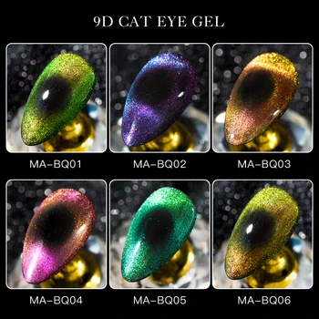 MØDES på TVÆRS af 9D Cat Eye Gel Polish Kamæleon Soak Off UV/LED Neglelak Galaxy Stjerneklar Magnetiske Manicure Gel Polish