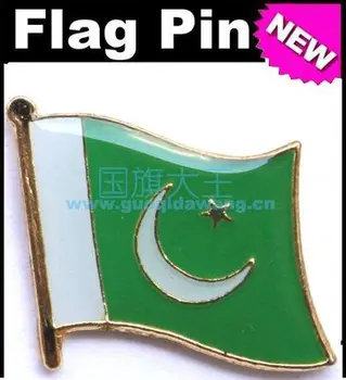 Nationale Flag Metal Pins Med Flag Pin-Pakistan