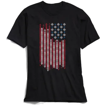Native Patriots T-Shirt Mænd USA Flag Print t-shirt Kort Ærme Nye Kommende O-Hals Bomuld T-Shirt Fødselsdag Top Voksen Tee XS