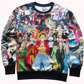 Neue Anime Cosplay Et Stykke frauen sweatshirts 3D grafik sweatshirt druck hættetrøjer pullover hoodie herbst toppe kleidung