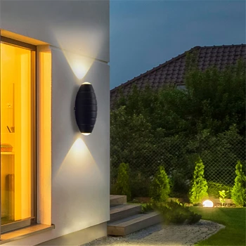 NEW outside light wall lights 6w cob led black Creative exterior special effect lighting ip65