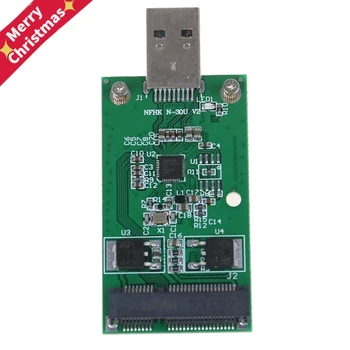 Nye Mini-USB 3.0 PCIE-mSATA Ekstern SSD PCBA Conveter Adapter-Kort