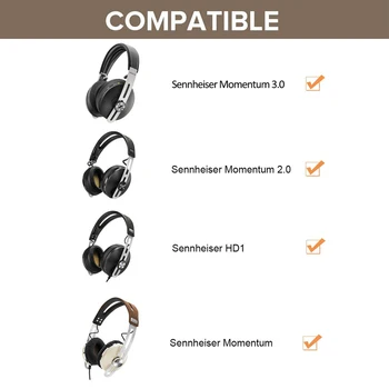 Opgradering Udskiftning Stereo Audio Kabel-Udvidelse Musik Ledningen Til Sennheiser Momentum 1.0 2.0 3.0 1 2 3 HD1 Over Ear Hovedtelefoner
